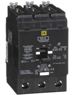 EGB36050 Schneider Electric 50 Amp 3 Pole Circuit Breaker
