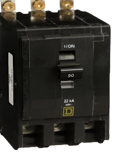 QOB390VH - Schneider Electric 90 Amp 3 Pole Circuit Breaker