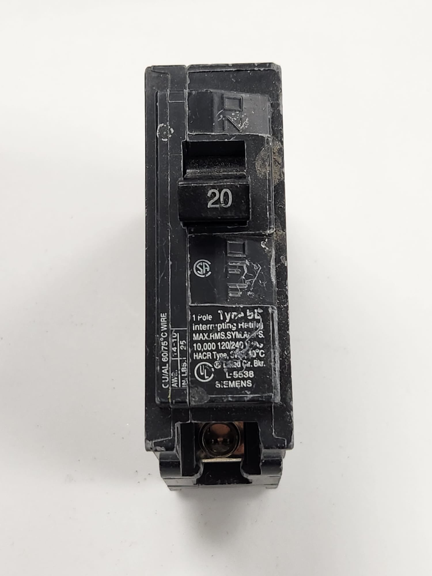 B120 siemens breaker used