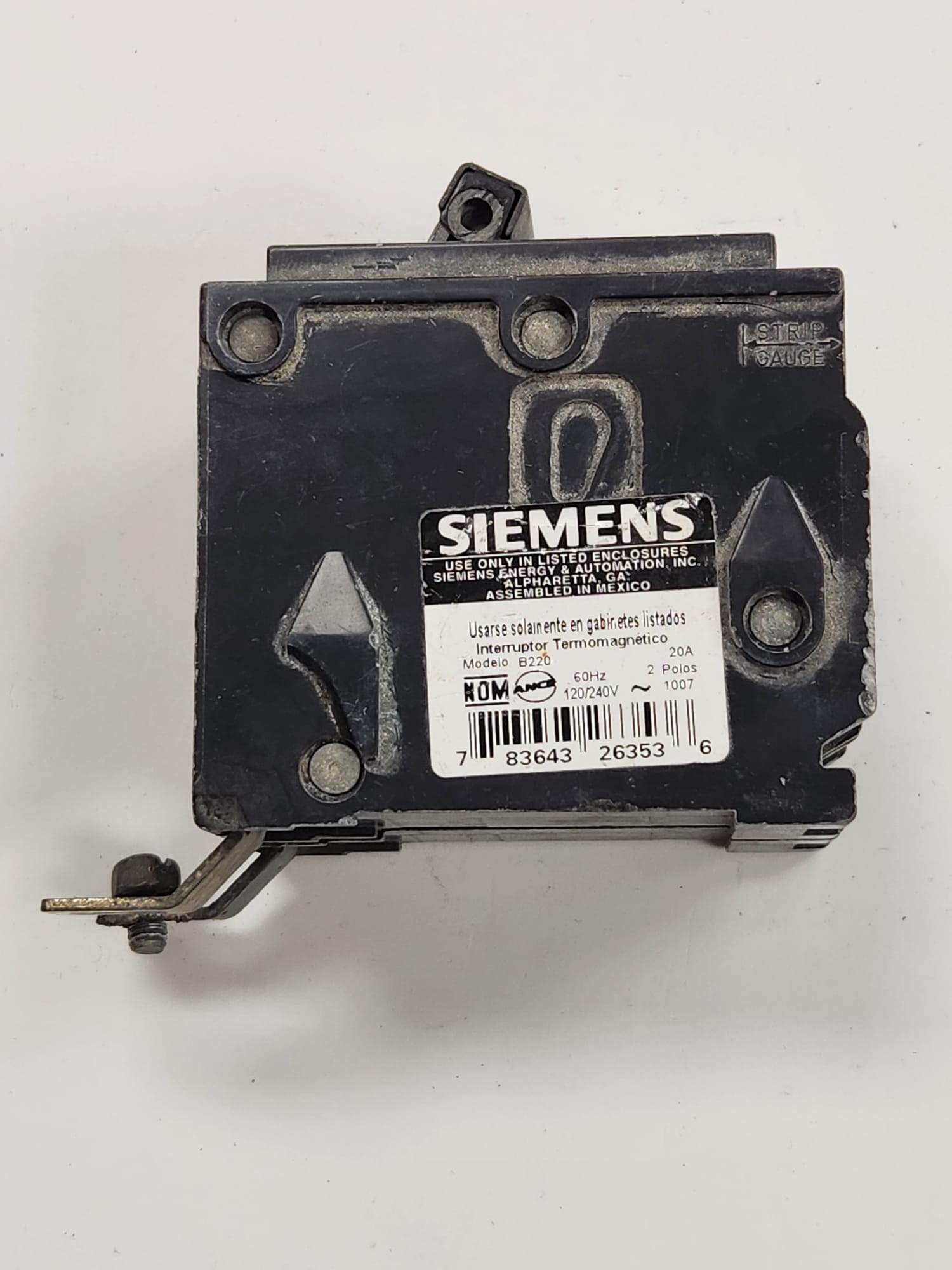 B220 siemens breaker used