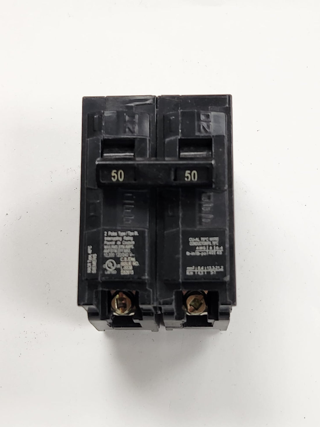 B250 siemens breaker used