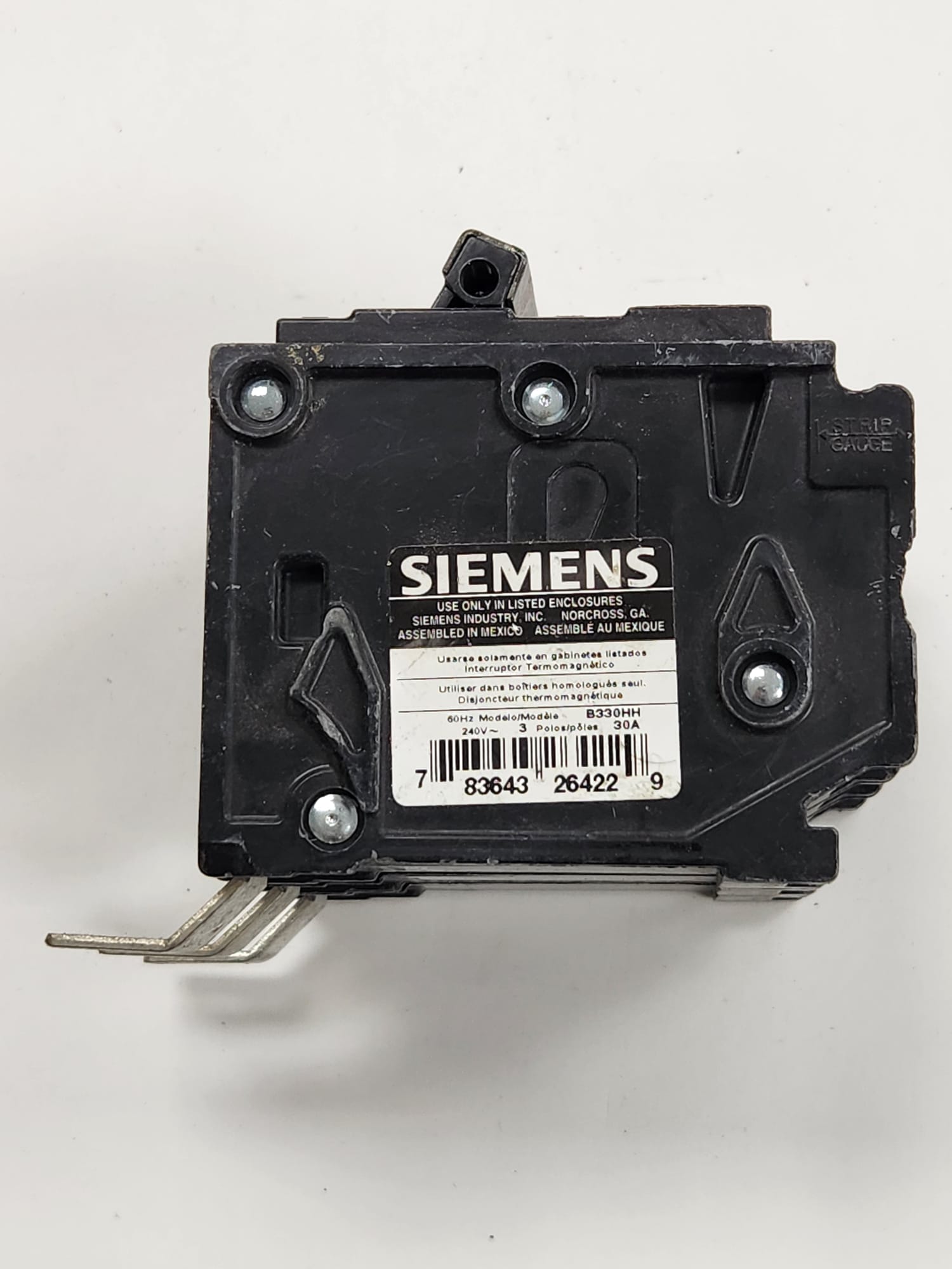 B330HH siemens breaker used