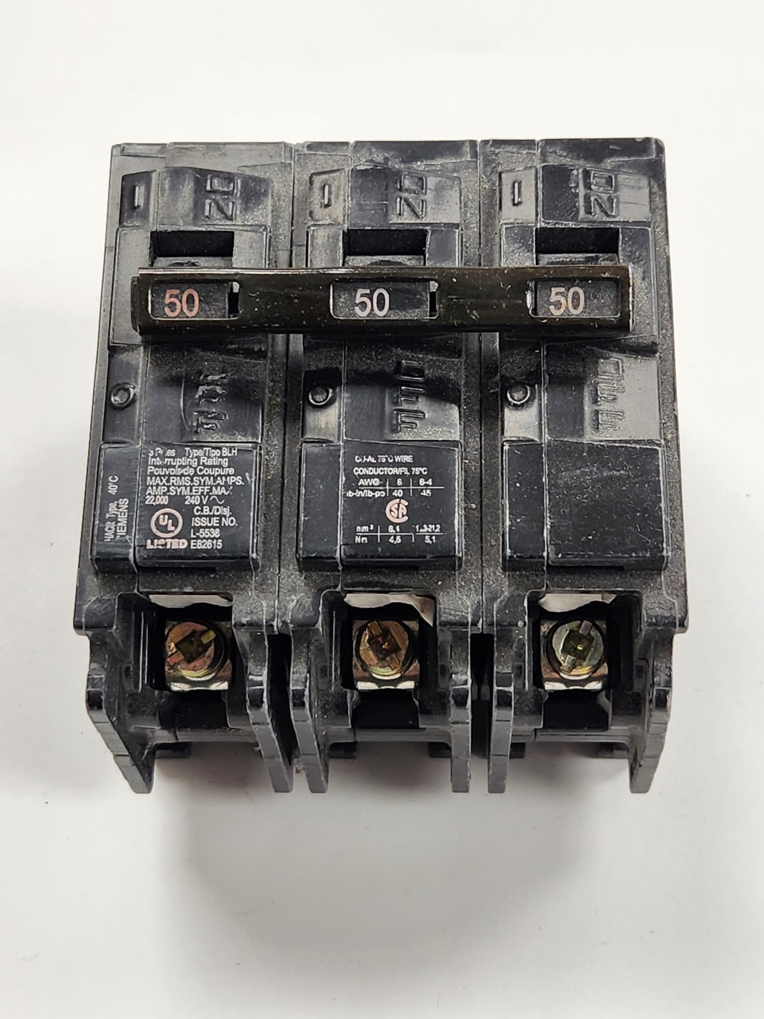 B350H siemens breaker used
