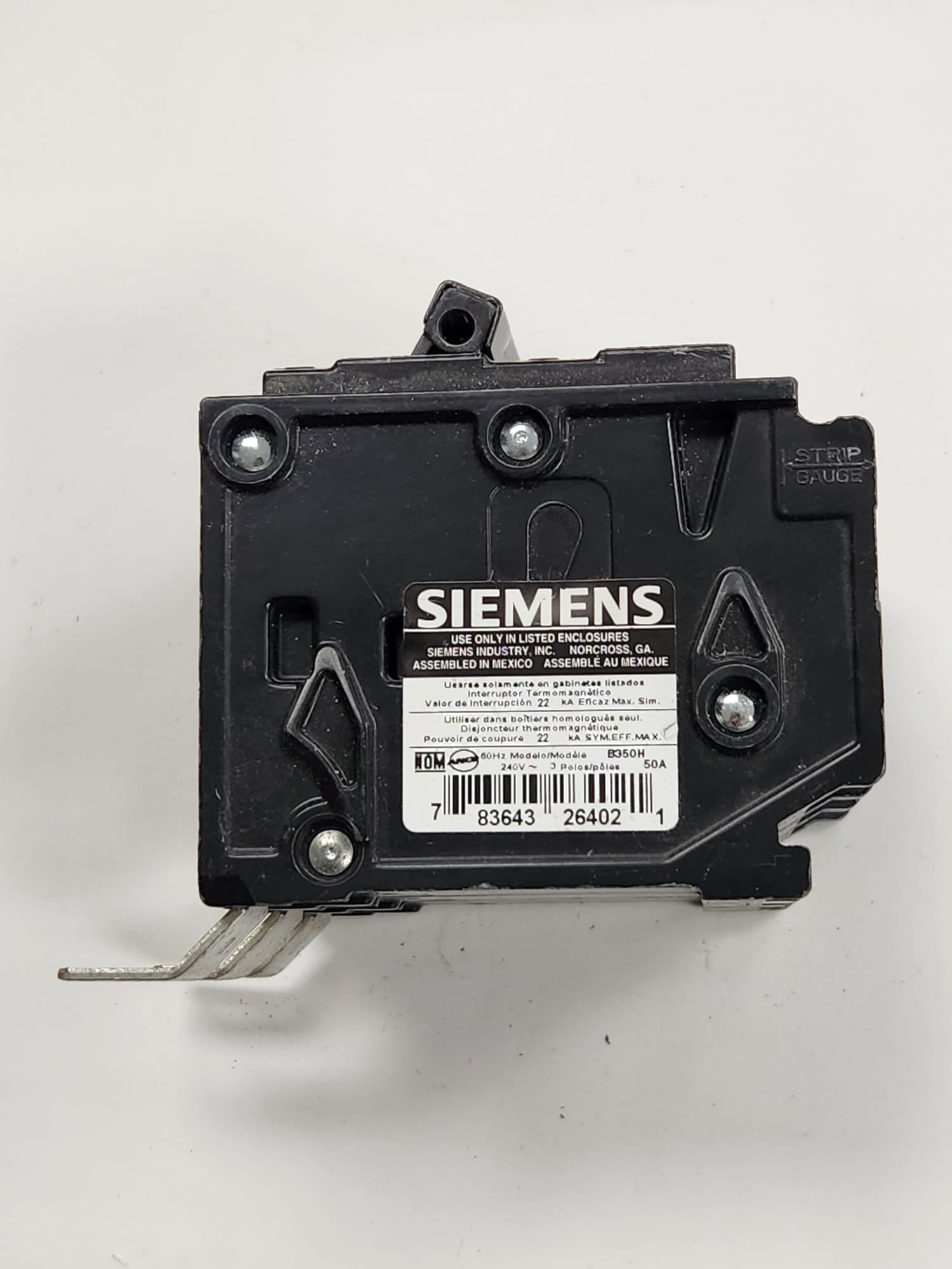 B350H siemens breaker used