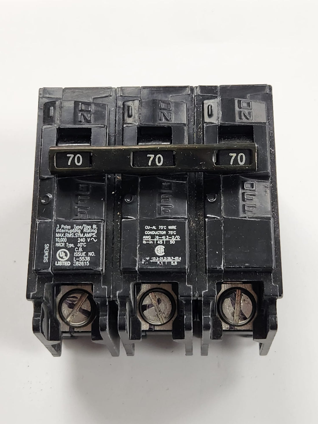 B370 siemens breaker used