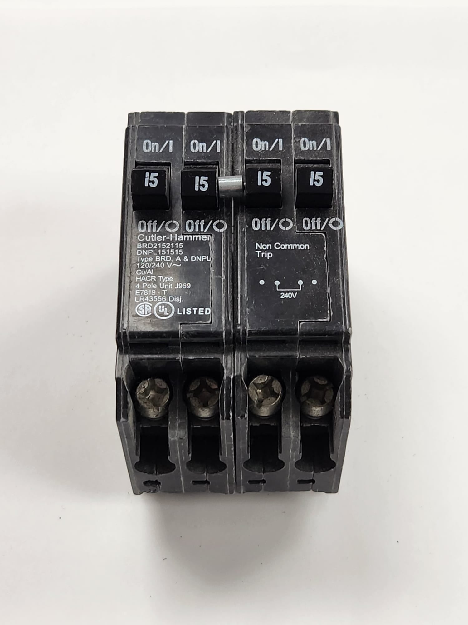DNPL151515 eaton breaker used