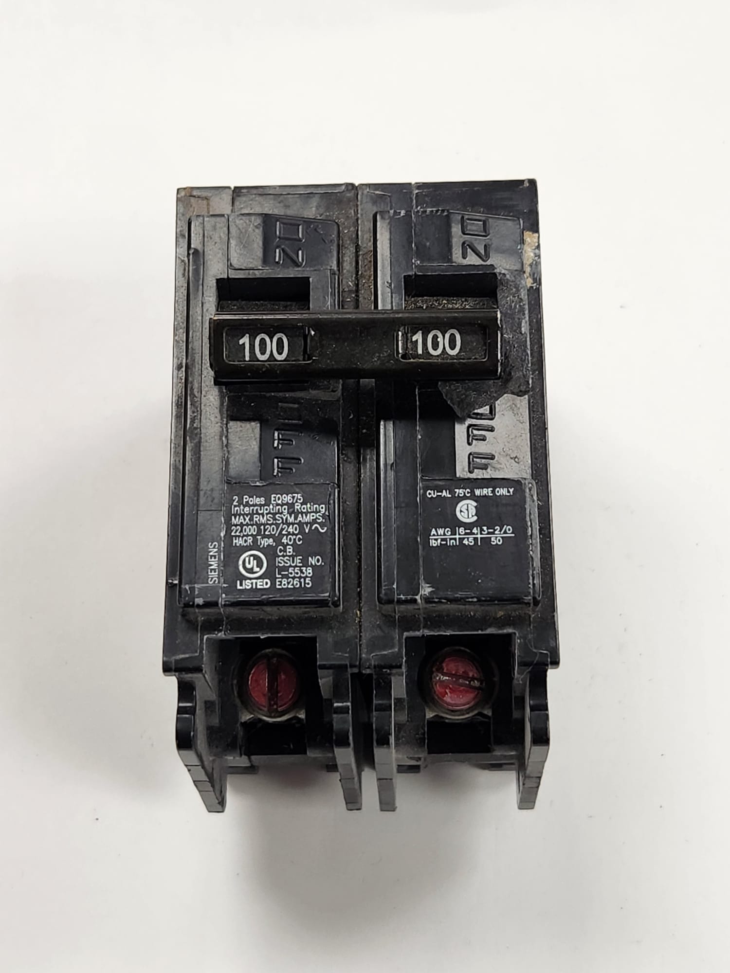 EQ9675 siemens breaker used