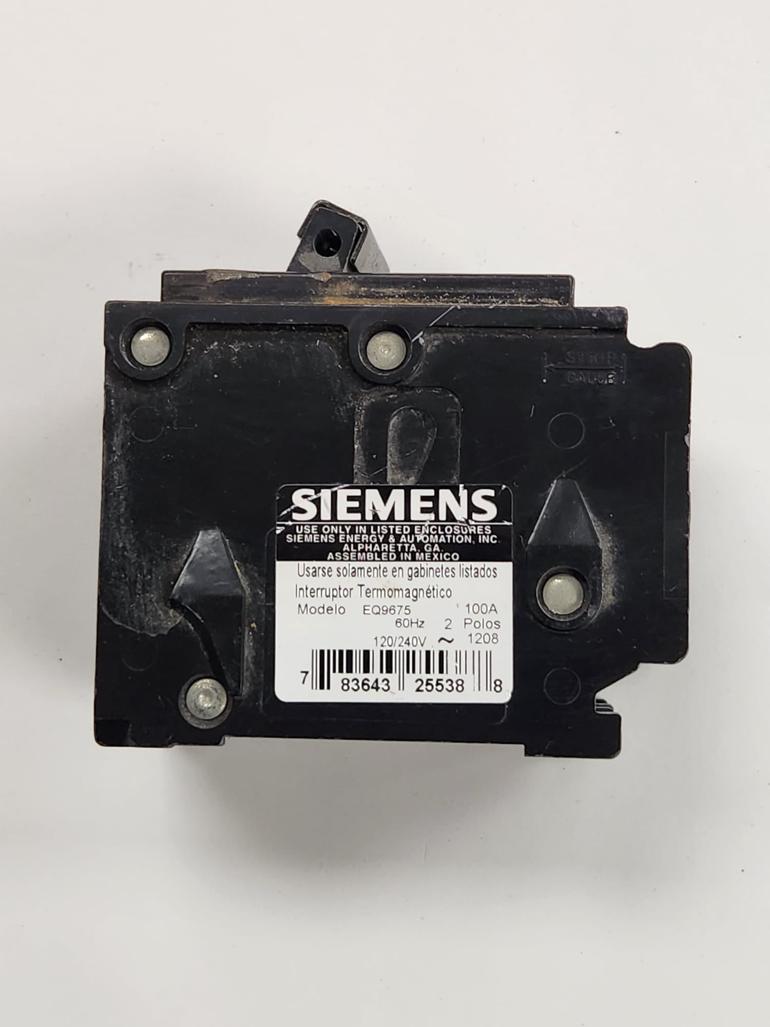 EQ9675 siemens breaker used