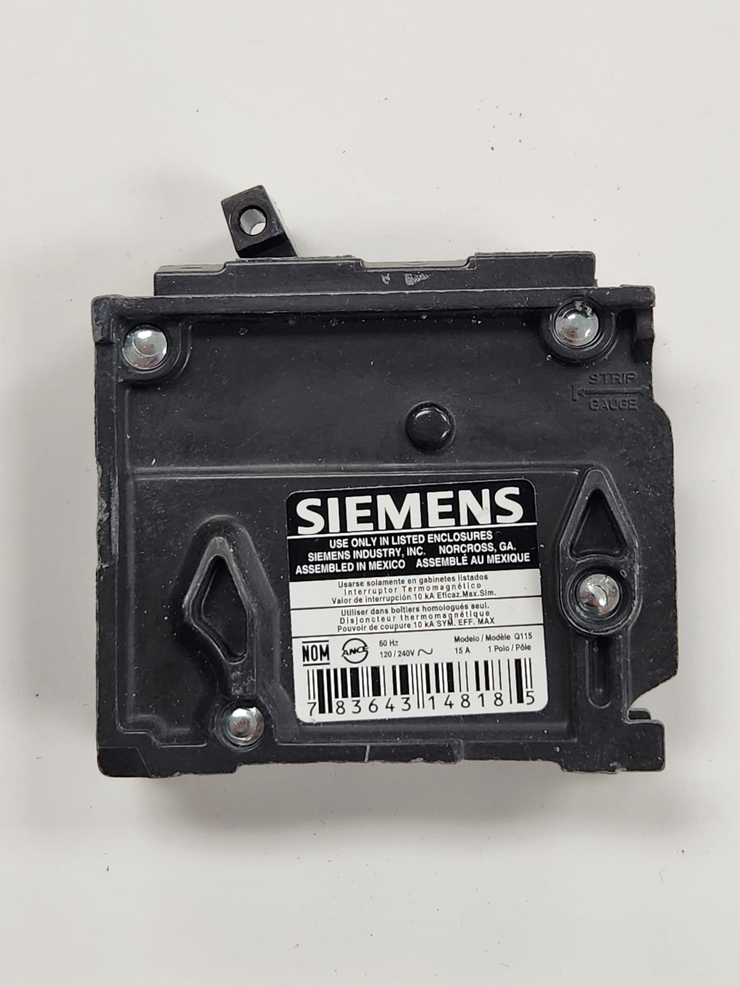 Q115 siemens breaker used