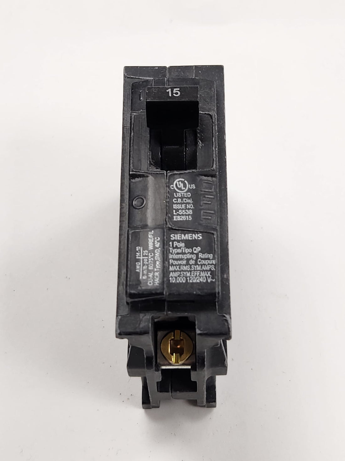 Q115 siemens breaker used