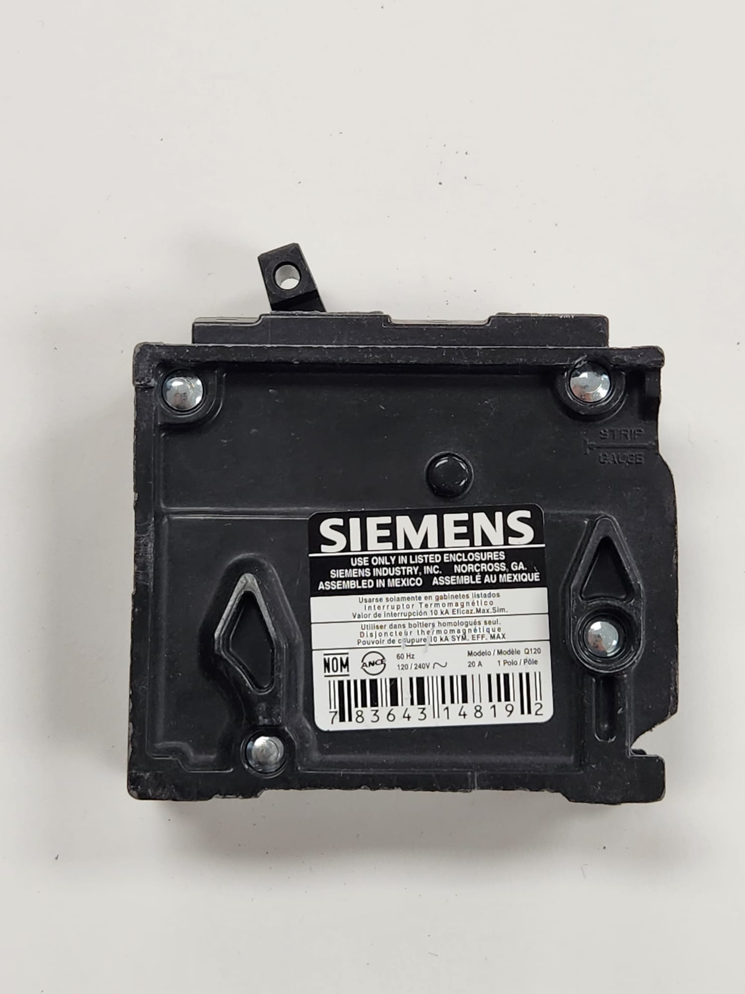 Q120 siemens breaker used