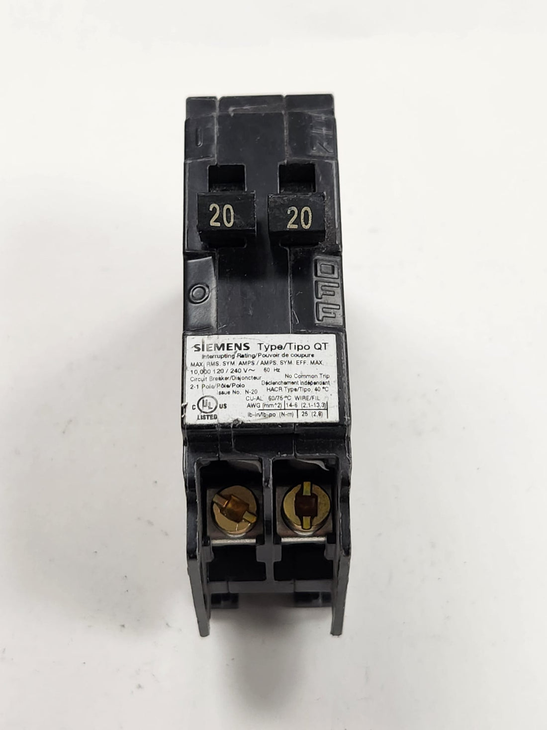 Q2020NC siemens breaker used