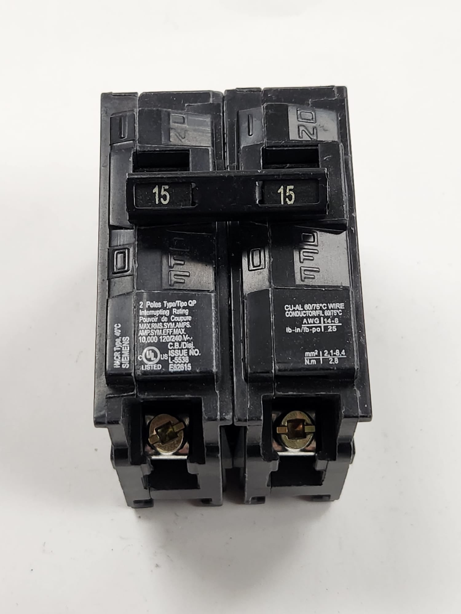 Q215-siemens breaker used