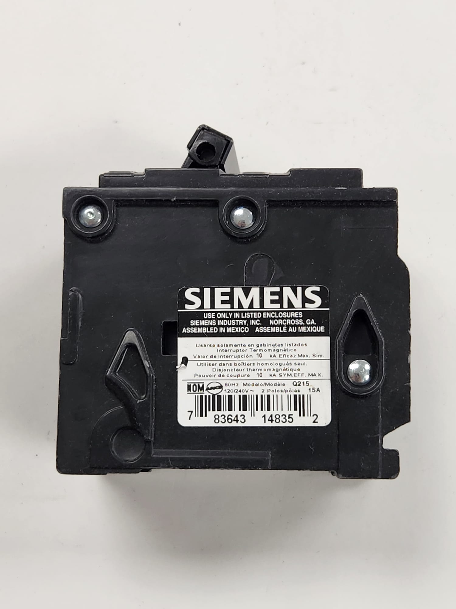 Q215-siemens breaker used