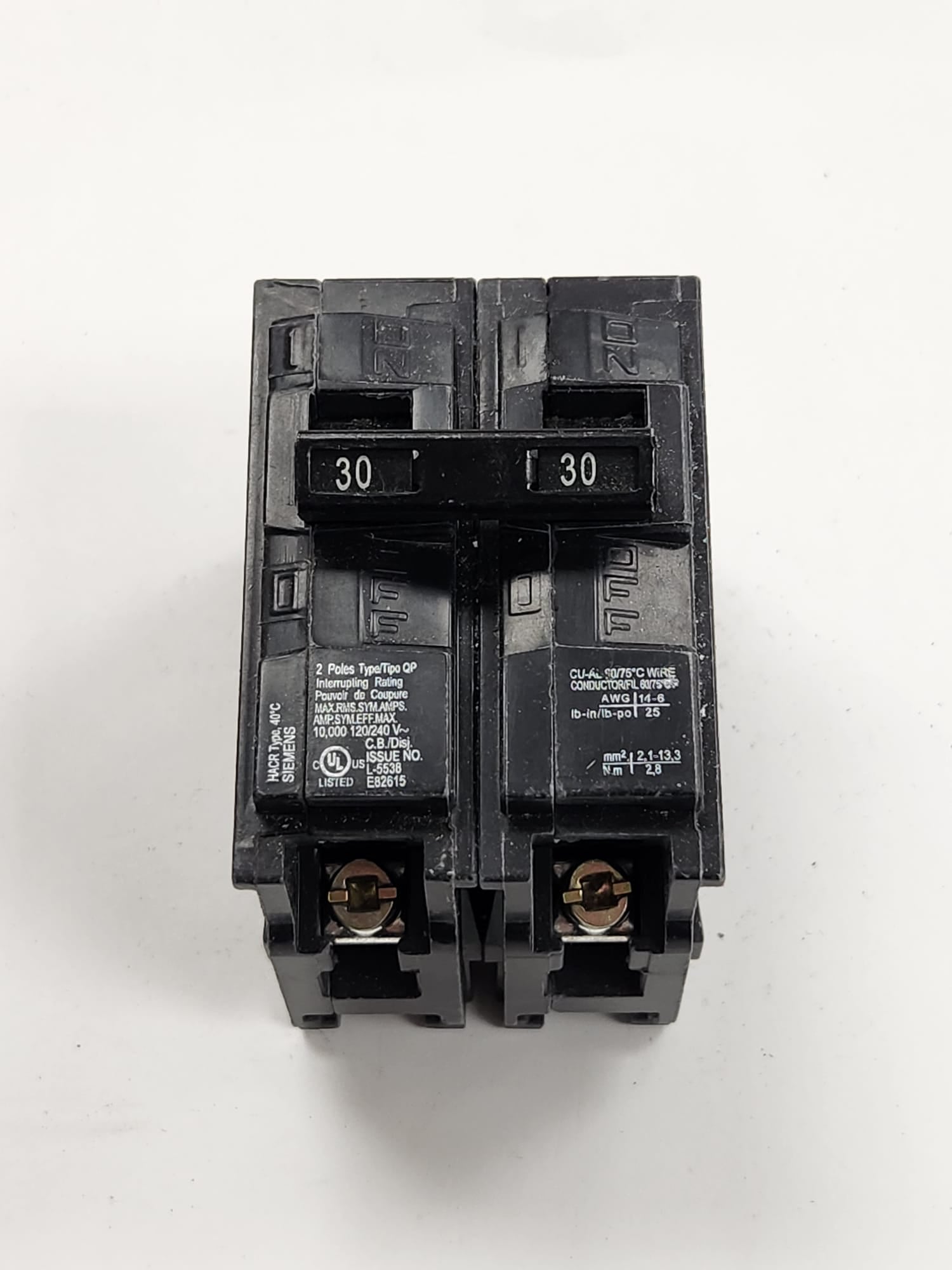 Q230 siemens breaker used